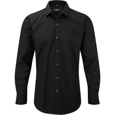 Camisa elástica hombre Black S