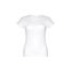 Camiseta Algodón Entallada de Mujer Blanco L