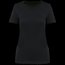 Camiseta de algodón de calidad para mujer Black Xs