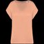 Camiseta algodón orgánico mujer holgada Apricot S