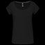 Camiseta manga corta algodón mujer Black S