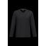 Camiseta de manga larga con cuello de pico Black S