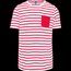 Camiseta marinero con bolsillo White / Red Stripe S