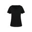 Camiseta orgánica cuello sin costuras Black XS