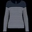 Camiseta a rayas de manga larga Navy / White Stripes XS