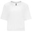 Camiseta de Talle Corto para Mujer Blanco S