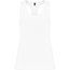 Camiseta Técnica de Tirantes Entallada Blanco S