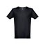 Camiseta V-Neck Algodón Regular Fit Negro L