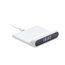 Cargador 10W con Reloj Despertador LED Blanco