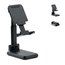 Cargador Rápido Plegable con Soporte 15W Negro