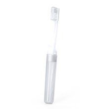Cepillo de dientes bicolor plegable Blanco Talla Única Adulto