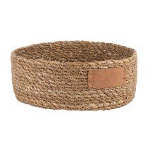 Cesta con etiqueta para marcar Marrón