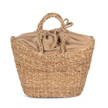 Cesta de junco con forro Seagrass / Hemp