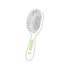Cepillo para el pelo en caña de trigo ecológico | En el mango | 40 x 10