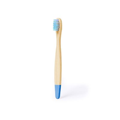 Cepillo Bambú Colores para Niños Azul