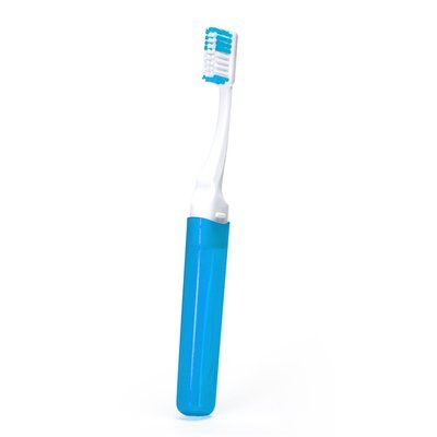Cepillo de dientes bicolor plegable Royal Claro