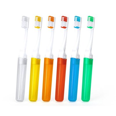 Cepillo de dientes bicolor plegable
