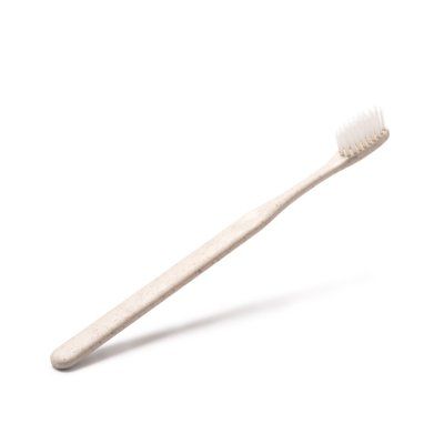 Cepillo de dientes en fibra de trigo y nylon