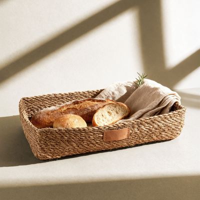 Cesta bandeja con etiqueta para marcar