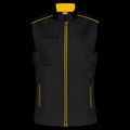 Chaleco mujer con bolsillos Black / Yellow Xl