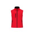 Chaleco Soft Shell RPET impermeable Roj L