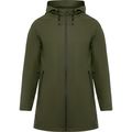 Chubasquero Impermeable con Capucha Verde Militar Oscuro 2Xl