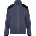 Chaqueta Micropolar Bicolor Cuello Alto Plomo/Negro Xl