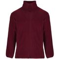 Chaqueta Sudadera Polar Cuello Alto Granate S