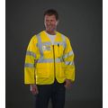 Chaqueta alta visibilidad con tiras reflectantes