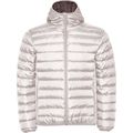 Chaqueta Acolchada Hombre con Capucha Blanco Vintage M