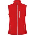 Chaleco Softshell 2 Capas Interior Cálido Rojo M