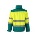 Chaqueta bicolor acolchada con bandas reflectantes