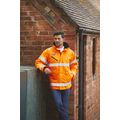 Chaqueta alta visibilidad impermeable con capucha