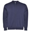 Chaqueta Cuello Mao con Bolsillos Azul Denim L