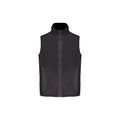 Chaleco polar unisex con cremallera Dark Grey / Black Xxl