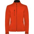 Chaqueta Softshell Mujer con Forro Polar Naranja Fuego Xl