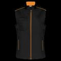 Chaleco mujer con bolsillos Black / Orange Xl