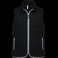 Chaleco acolchado con bolsillos y cremallera Black XXL