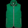 Chaleco acolchado con bolsillos y cremallera Kelly Green XL