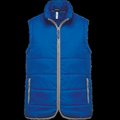 Chaleco acolchado con bolsillos y cremallera Light Royal Blue L