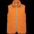 Chaleco acolchado con bolsillos y cremallera Orange L
