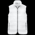 Chaleco acolchado con bolsillos y cremallera White M