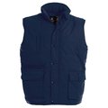 Chaleco acolchado con bolsillos Navy Xl