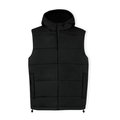 Chaleco Acolchado con Capucha Neg M