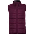 Chaleco acolchado tacto pluma ROJO CIRUELA 3XL