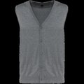Chaleco de algodón ajustado Grey Heather 3XL