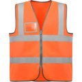 Chaleco Alta Visibilidad con Bolsillo ID NARANJA FLUOR M-L