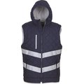 Chaleco de alta visibilidad de forro polar y acolchado Navy M
