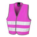 Chaleco alta visibilidad para niños Fluorescent Pink 7/9 ans