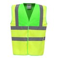 Chaleco alta visibilidad poliéster Velcro Lime / Hi Vis Yellow M